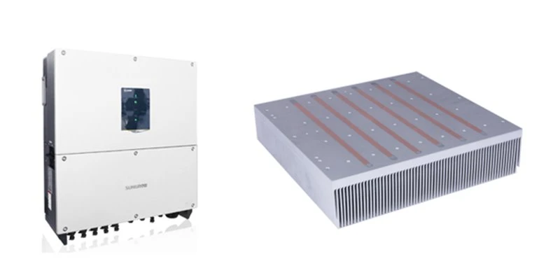 photovoltaic inverter skived fin heat pipe heat sink photovoltaic inverter skived fin heat pipe heat sink