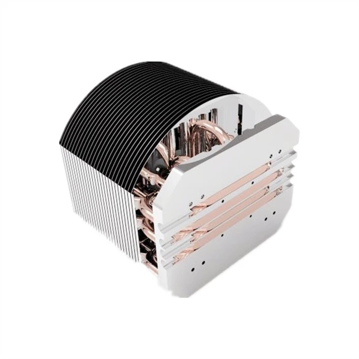 Aluminum Zipper Fin Heat Pipe Heatsink